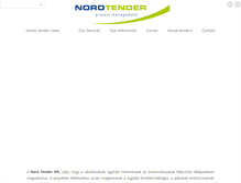 Tablet Screenshot of nordtender.hu